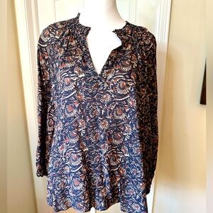 Faherty long sleeve top M like new
